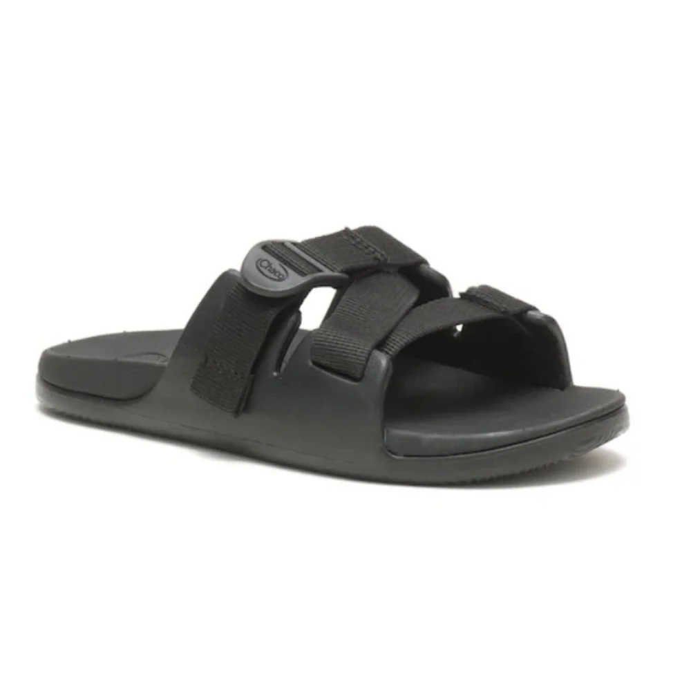 NIB Chaco Chillos Slide Sandal In Black Kids Size 3
